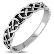 Celtic Knot Silver Ring, 925 Sterling Silver, rp703